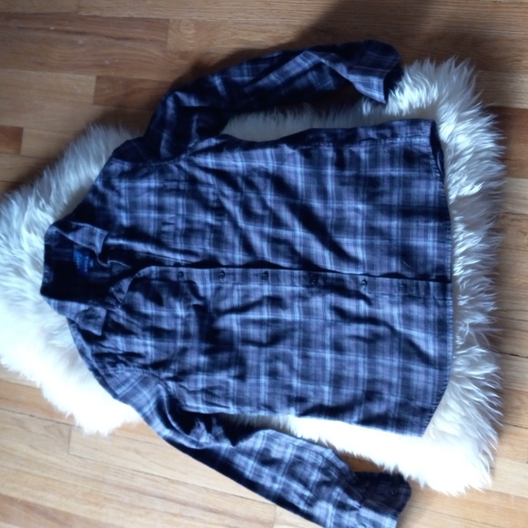 Apt. 9 Slim-fit Plaid Brushed Flannel Button-down Shirt sz M - Picture 3 of 5